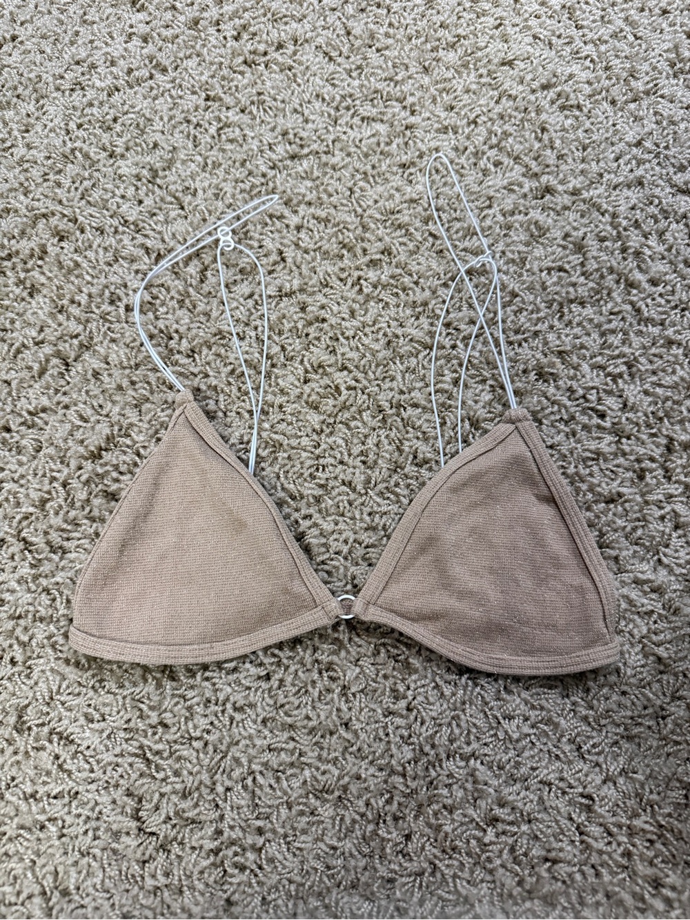 Triangle Bralette in Taupe